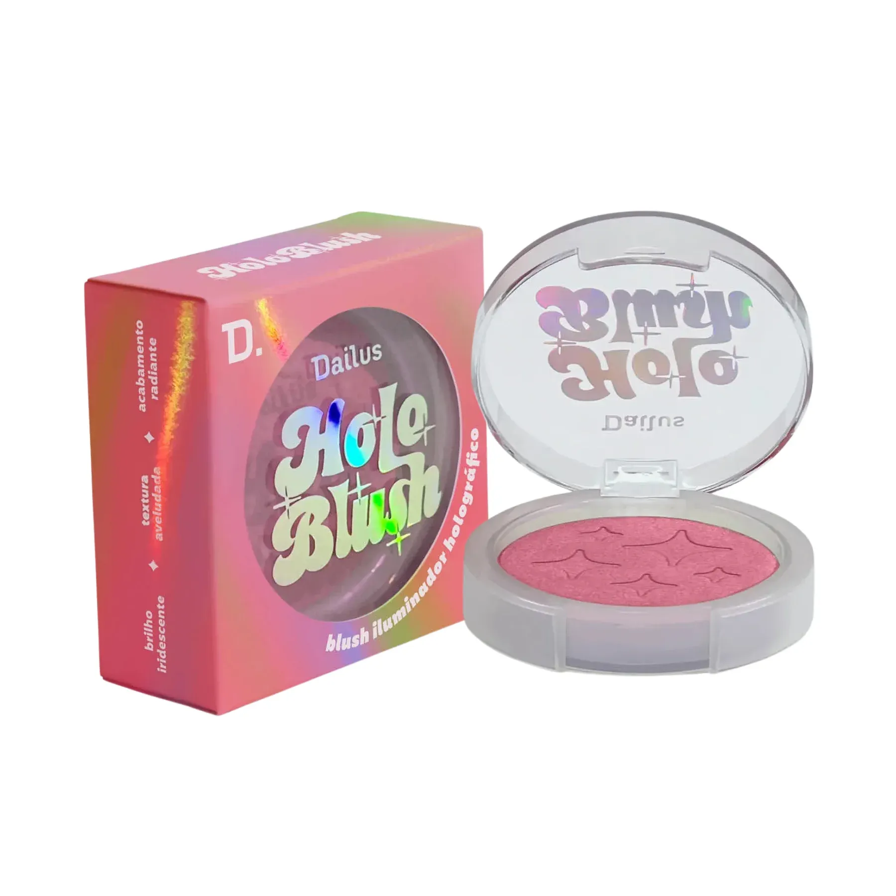 Blush Holográfico Dailus Holo Pink